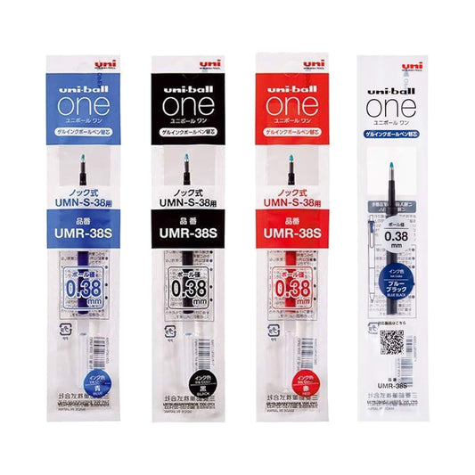 Uni - ball ONE Gel Pen Refill UMR - 38S 0.38mm - Black - Pen Refills