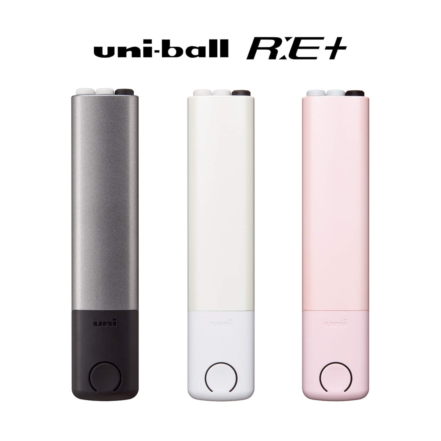 Uni - ball R:E+ 3 - in - 1 Compact Pen Set - Gun Metallic - Mixed Pen Sets