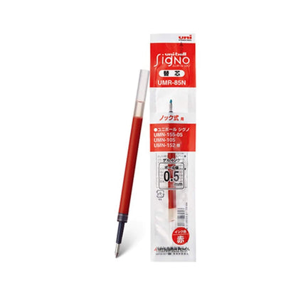 Uni - ball Signo Retractable Gel Pen Refill UMR - 85N 0.5mm - Red - Pen Refills