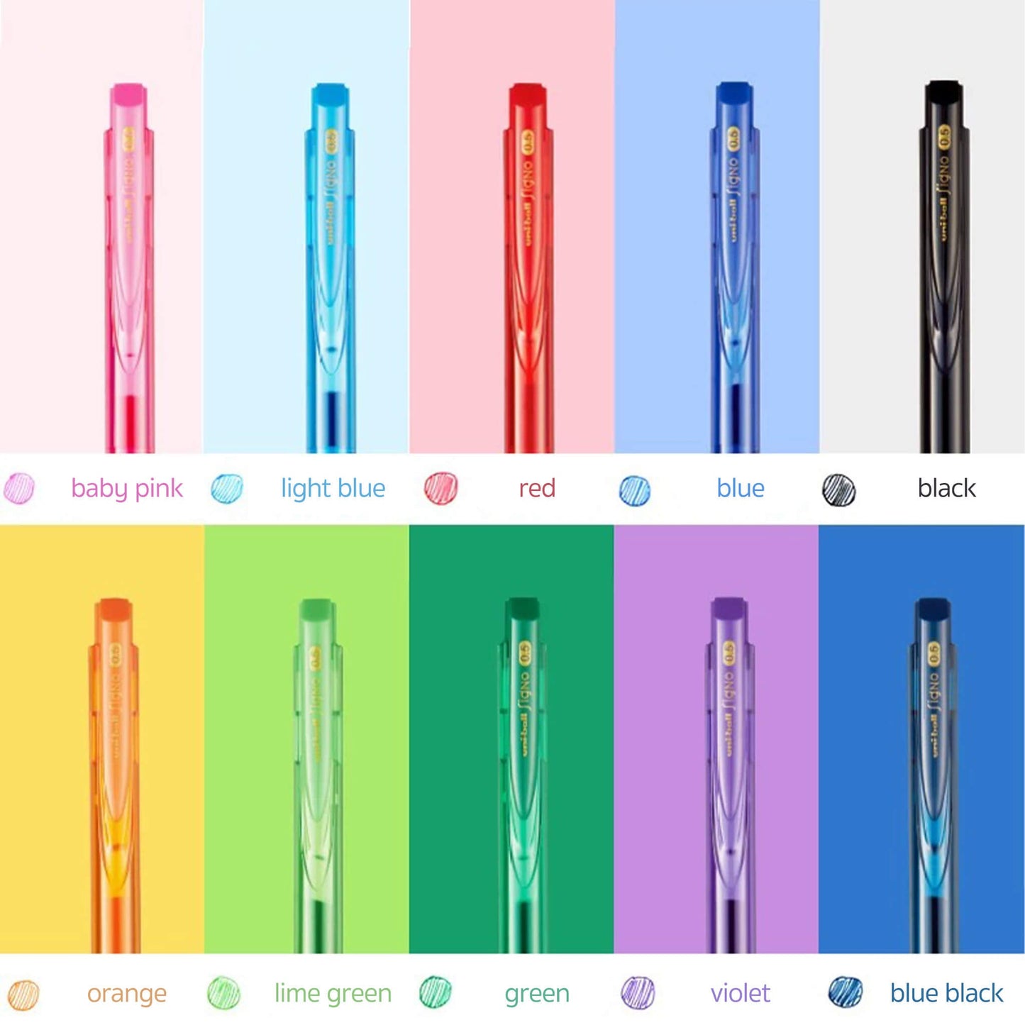Uni - ball Signo RT1 Gel Pen 0.5mm - Black - Gel & Rollerball Pens