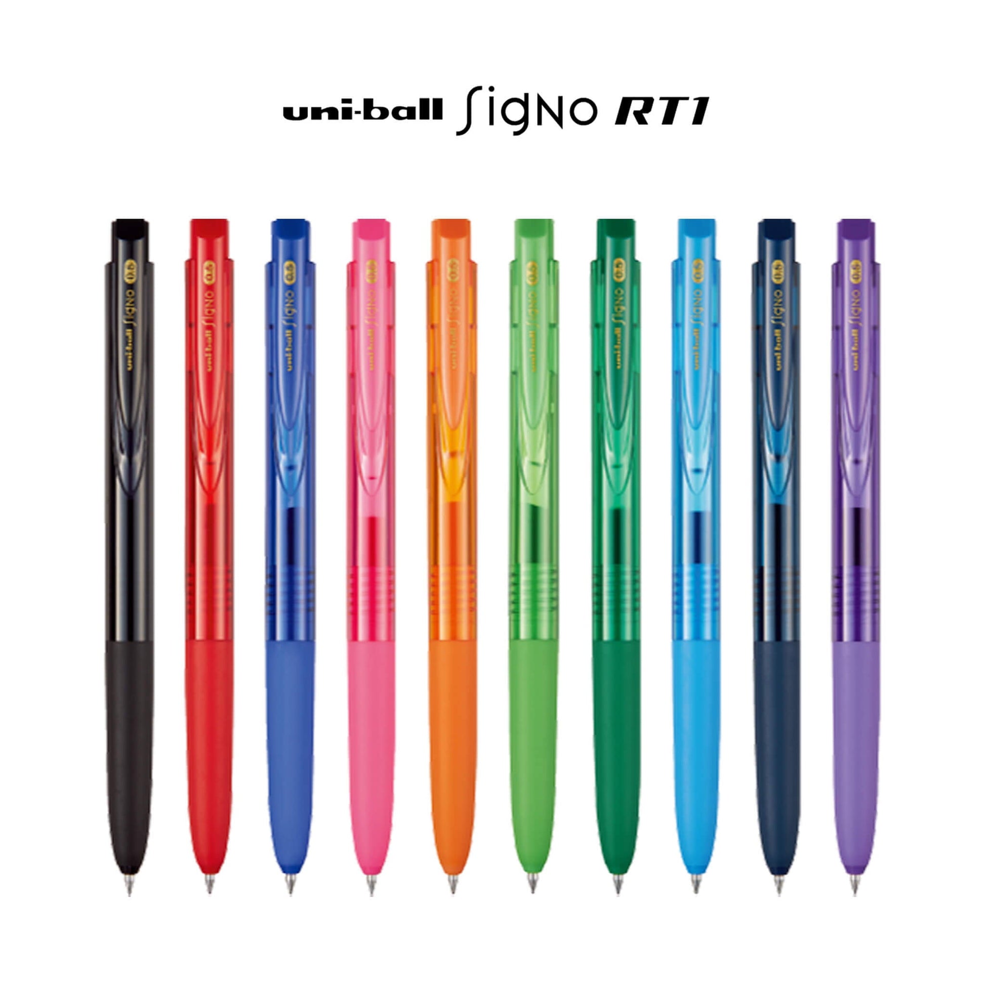Uni - ball Signo RT1 Gel Pen 0.5mm - Black - Gel & Rollerball Pens