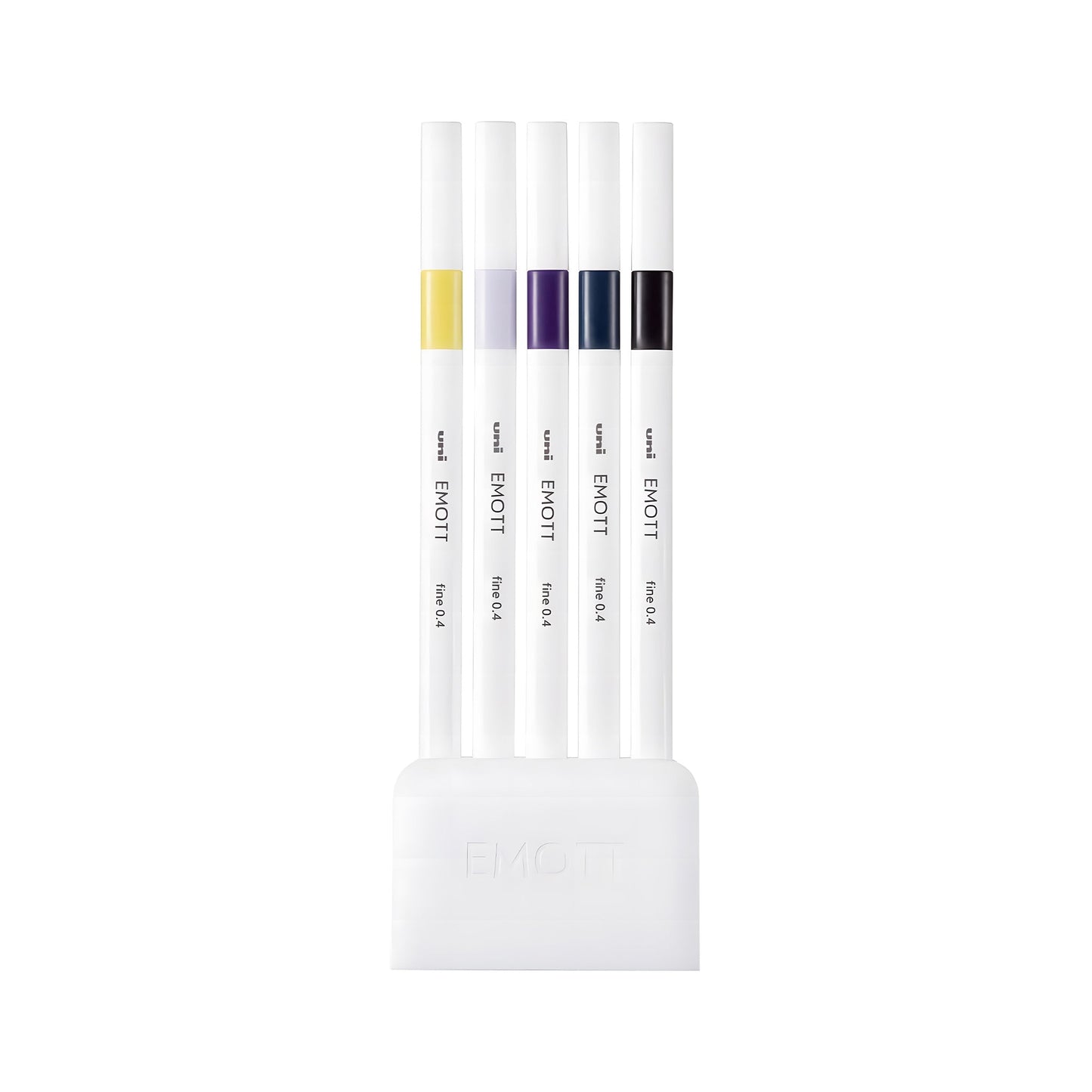 Uni Mitsubishi Emott Fineliner 5 - Color Set No.11 Midnight Color - Fine - Tip Markers