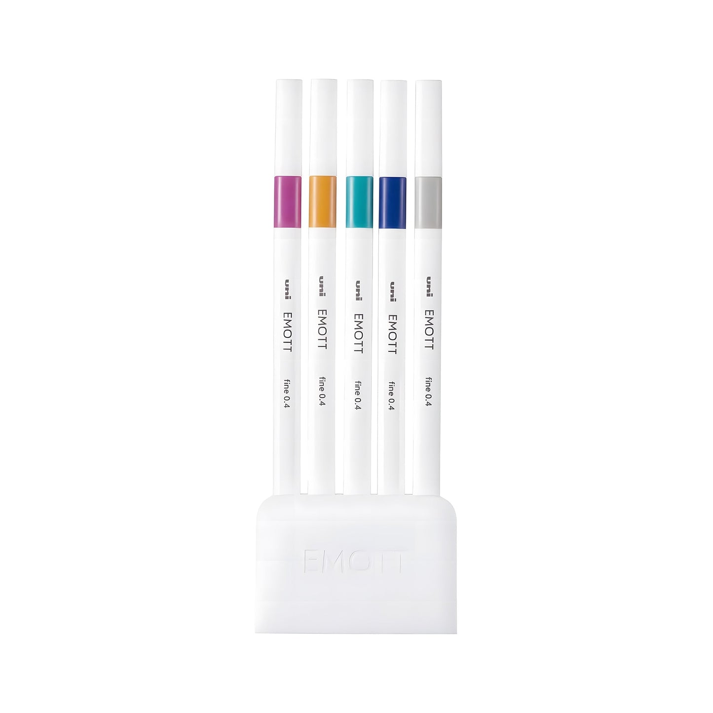 Uni Mitsubishi Emott Fineliner 5 - Color Set No.12 Virtual Color - Fine - Tip Markers