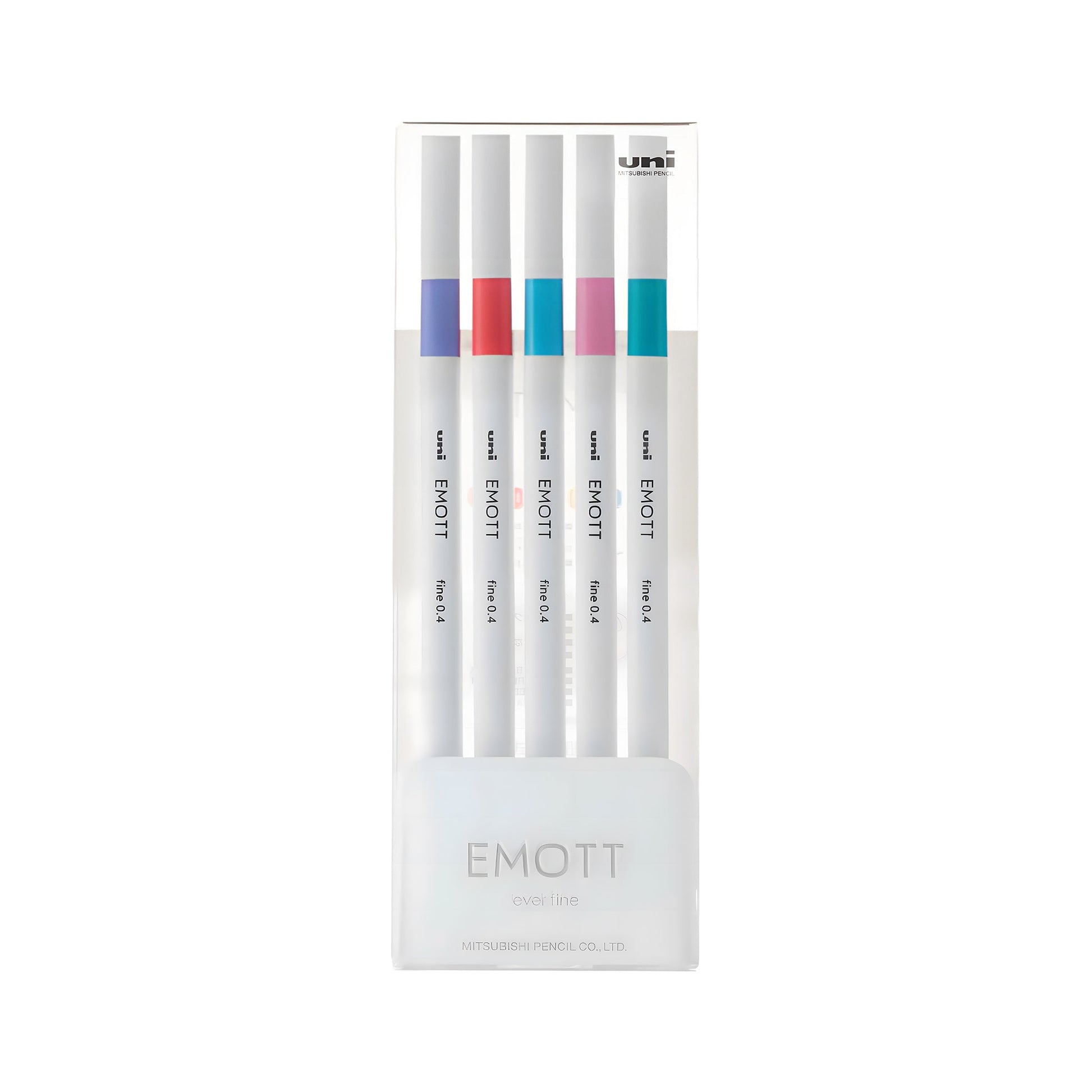 Uni Mitsubishi Emott Fineliner 5-Color Set Candy POP Color
