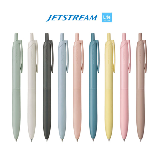 Uni Mitsubishi Jestream Single Ballpoint Pen (with Lite Touch Ink) 0.5mm - Light Blue - Ballpoint Pens