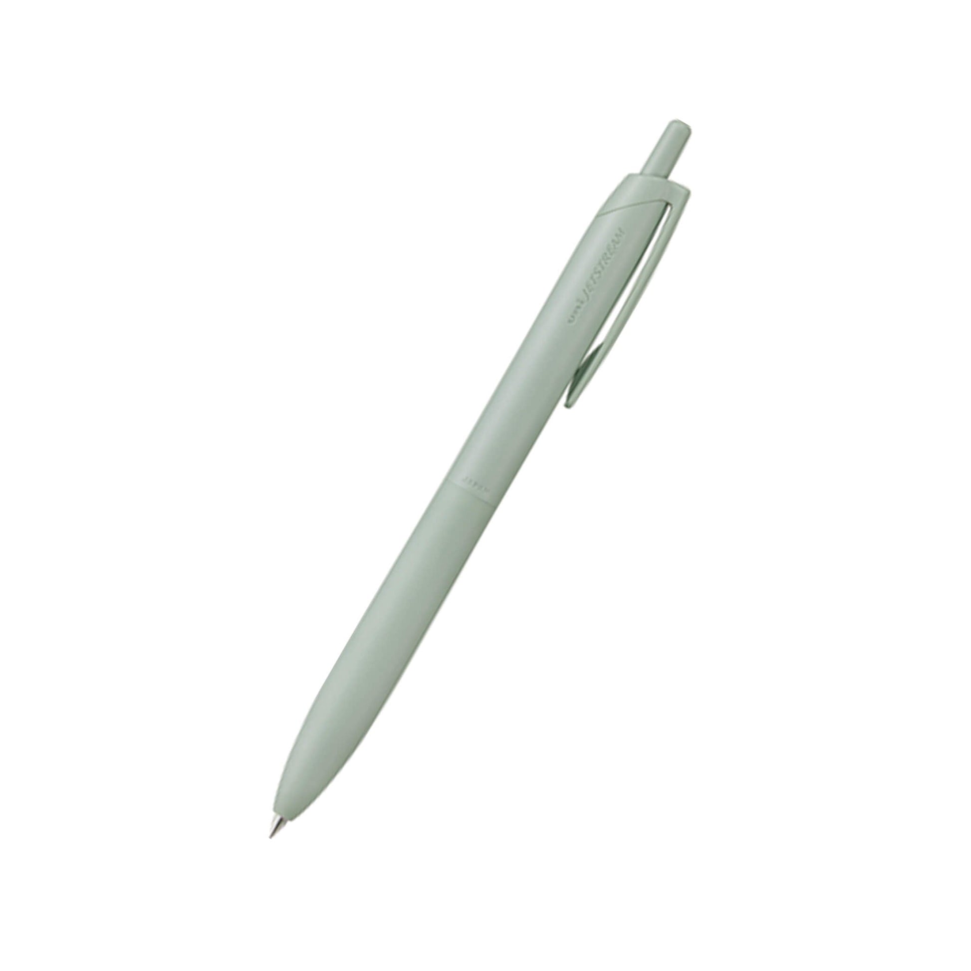 Uni Mitsubishi Jestream Single Ballpoint Pen (with Lite Touch Ink) 0.5mm - Sage - Ballpoint Pens