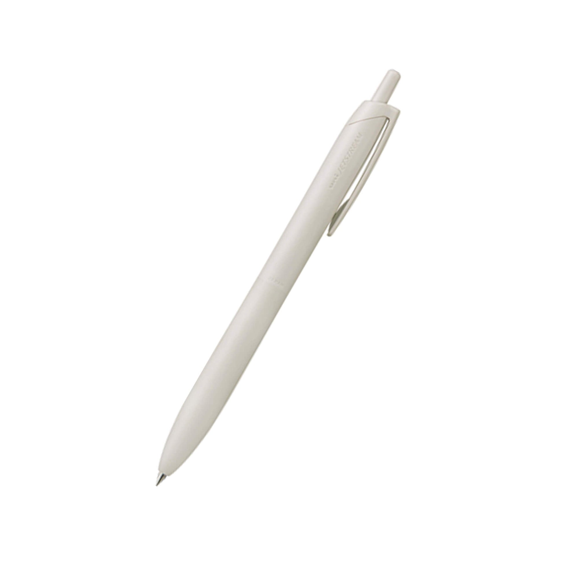 Uni Mitsubishi Jestream Single Ballpoint Pen (with Lite Touch Ink) 0.5mm - Shell White - Ballpoint Pens