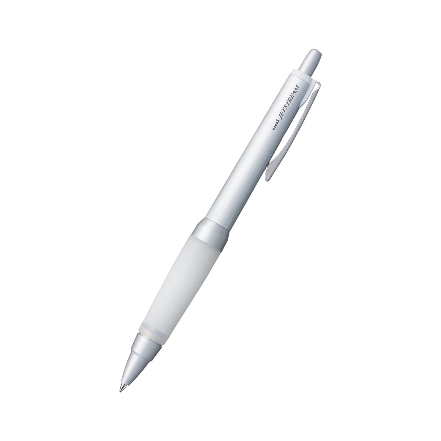 Uni Mitsubishi Jetstream Ballpoint Pen Alpha Gel Grip 0.7mm - Silver - Ballpoint Pens