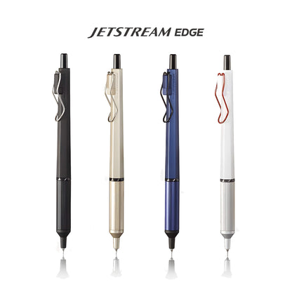 Uni Mitsubishi Jetstream Edge Ballpoint Pen 0.28mm - White / Red - Ballpoint Pens