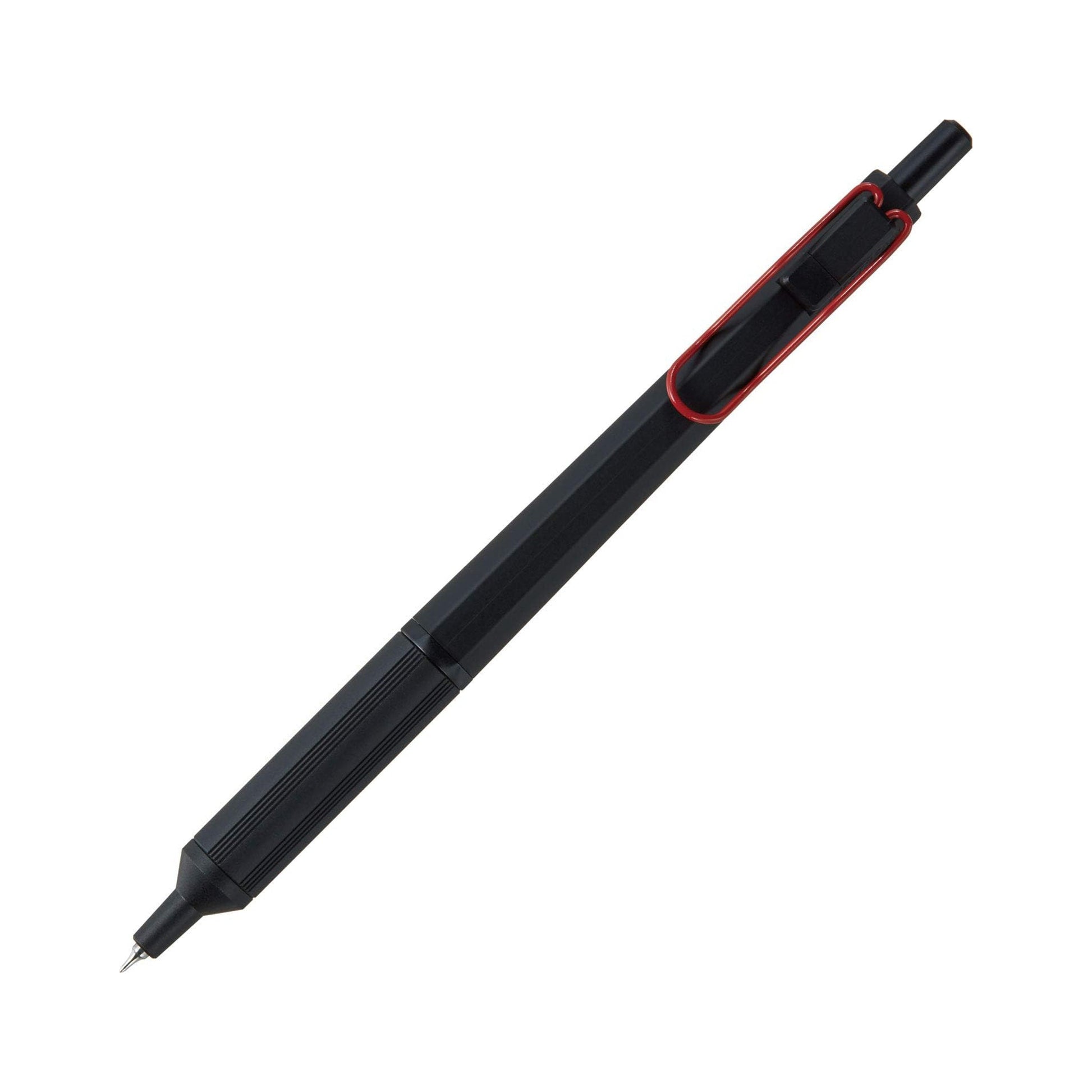 Uni Mitsubishi Jetstream Edge Ballpoint Pen 0.38mm - Black / Red - Ballpoint Pens