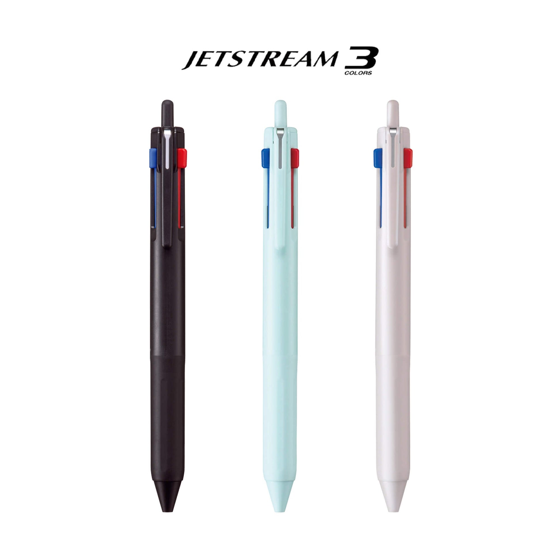 Uni Mitsubishi Jetstream New 3 - Color Ballpoint Pen 0.5mm - Ice Blue - Multi - Color Pens