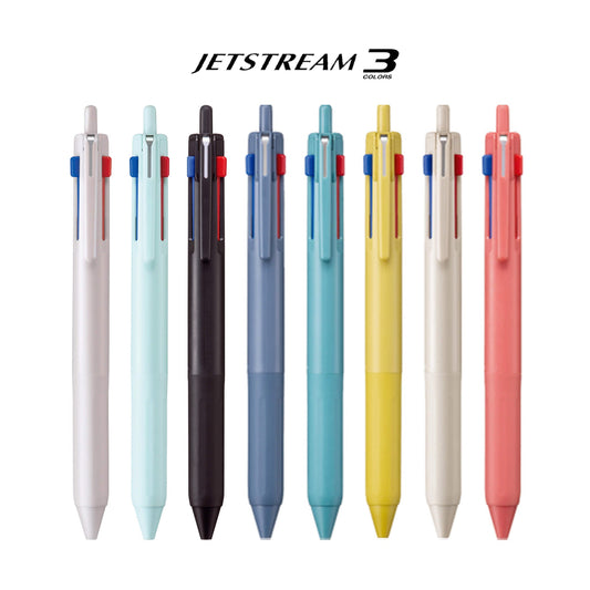 Uni Mitsubishi Jetstream New 3 - Color Ballpoint Pen 0.5mm - Ice Blue - Multi - Color Pens