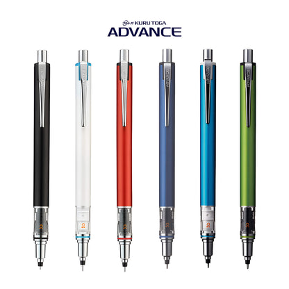 Uni Mitsubishi Kuru Toga Advance Mechanical Pencil 0.5mm - White - Mechanical Pencils