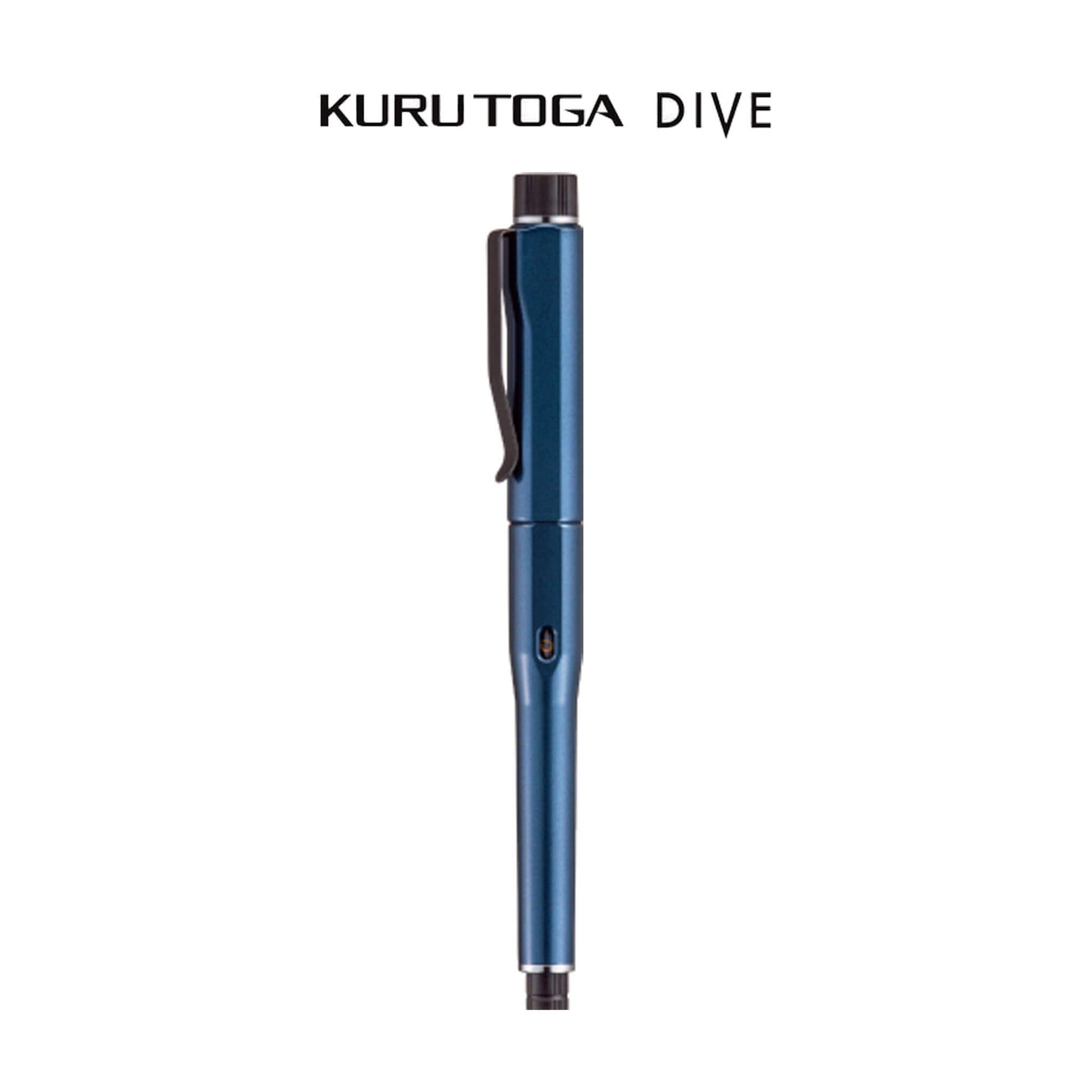 Uni Mitsubishi Kuru Toga Dive Mechanical Pencil 0.5mm Abyss Blue - Mechanical Pencils