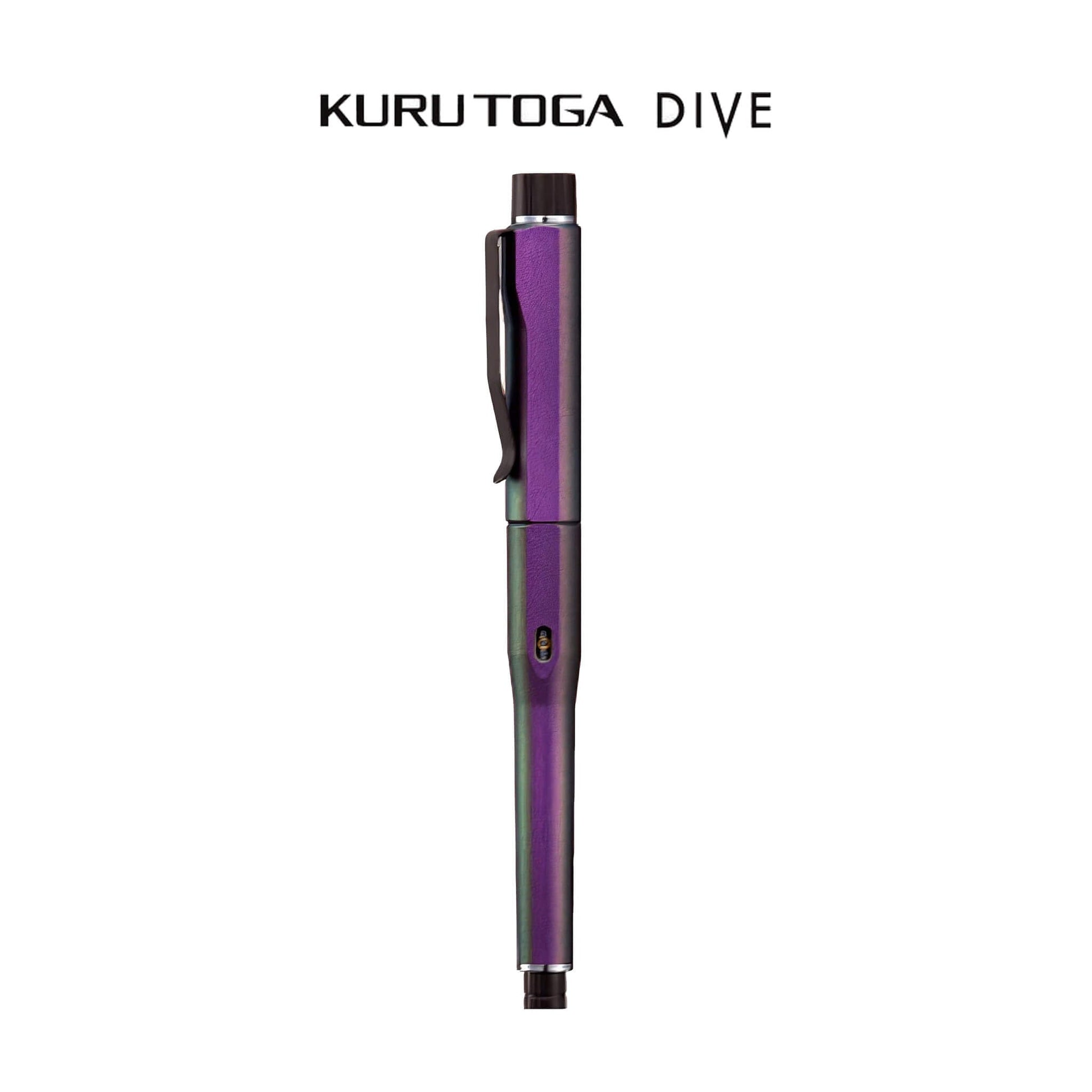 Uni Mitsubishi Kuru Toga Dive Mechanical Pencil 0.5mm Aurora Purple - Mechanical Pencils