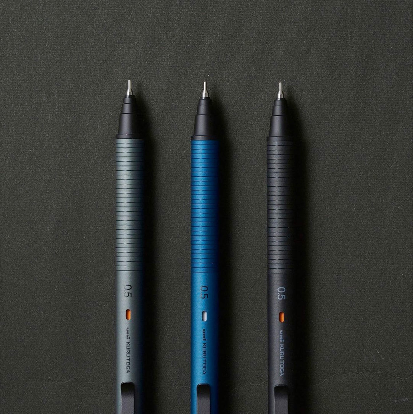 Uni Mitsubishi Kuru Toga Metal Mechincal Pencil 0.5mm - Silent Blue - Mechanical Pencils