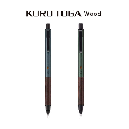 Uni Mitsubishi Kuru Toga Wood Mechanical Pencil 0.5mm - Steel Gray - Mechanical Pencils