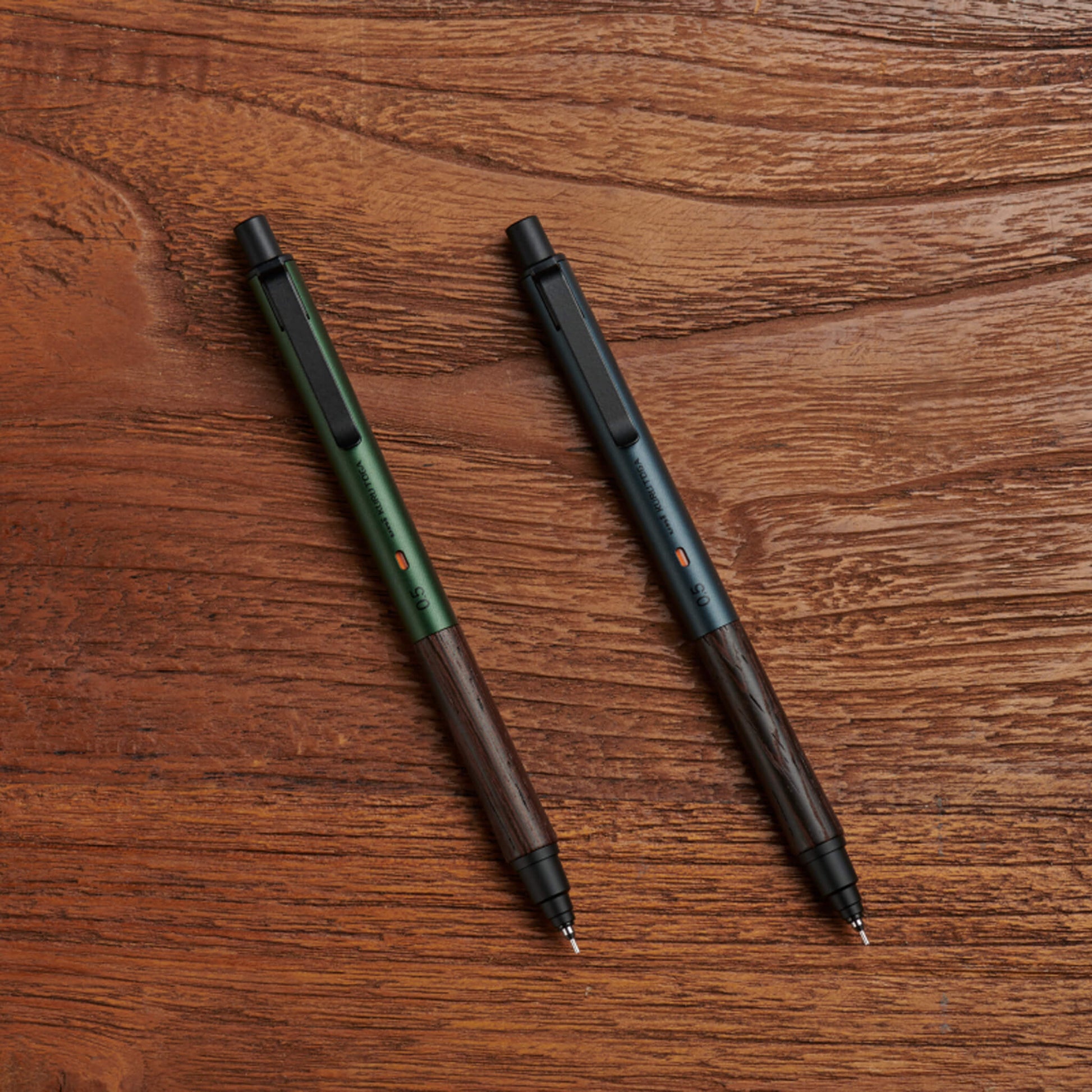 Uni Mitsubishi Kuru Toga Wood Mechanical Pencil 0.5mm - Steel Gray - Mechanical Pencils