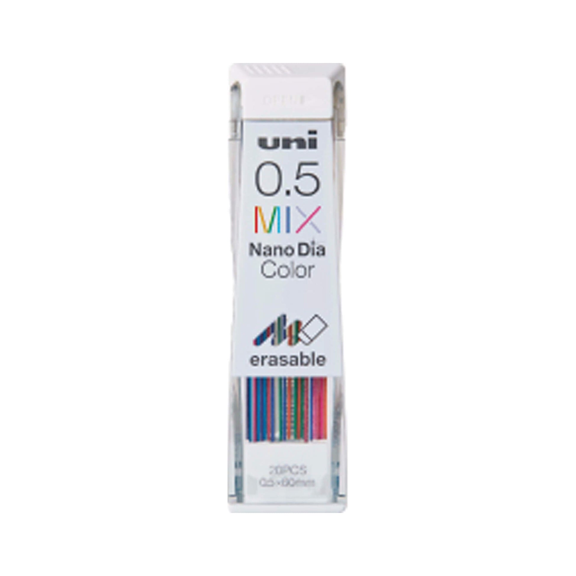 Uni Mitsubishi NanoDia Color Erasable Lead 0.5mm - Mix - Pencil Leads