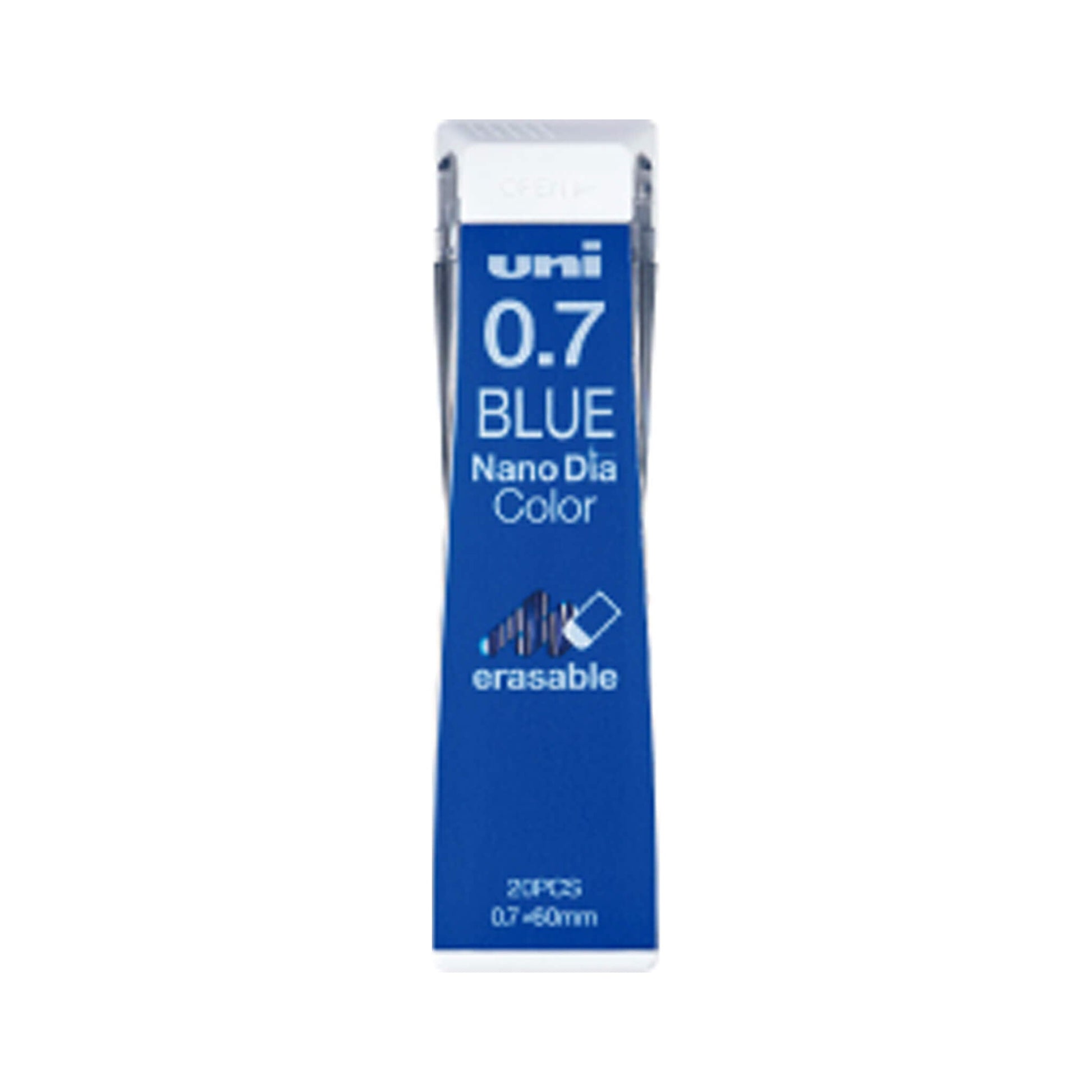 Uni Mitsubishi NanoDia Color Erasable Lead 0.7mm - Blue - Pencil Leads