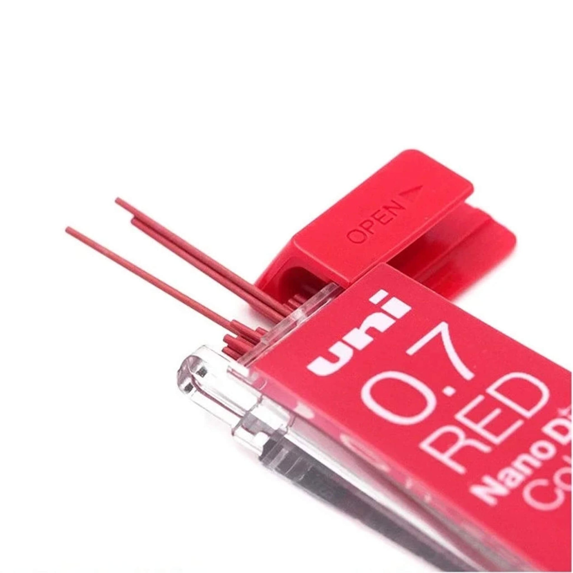 Uni Mitsubishi NanoDia Color Erasable Lead 0.7mm - Red - Pencil Leads