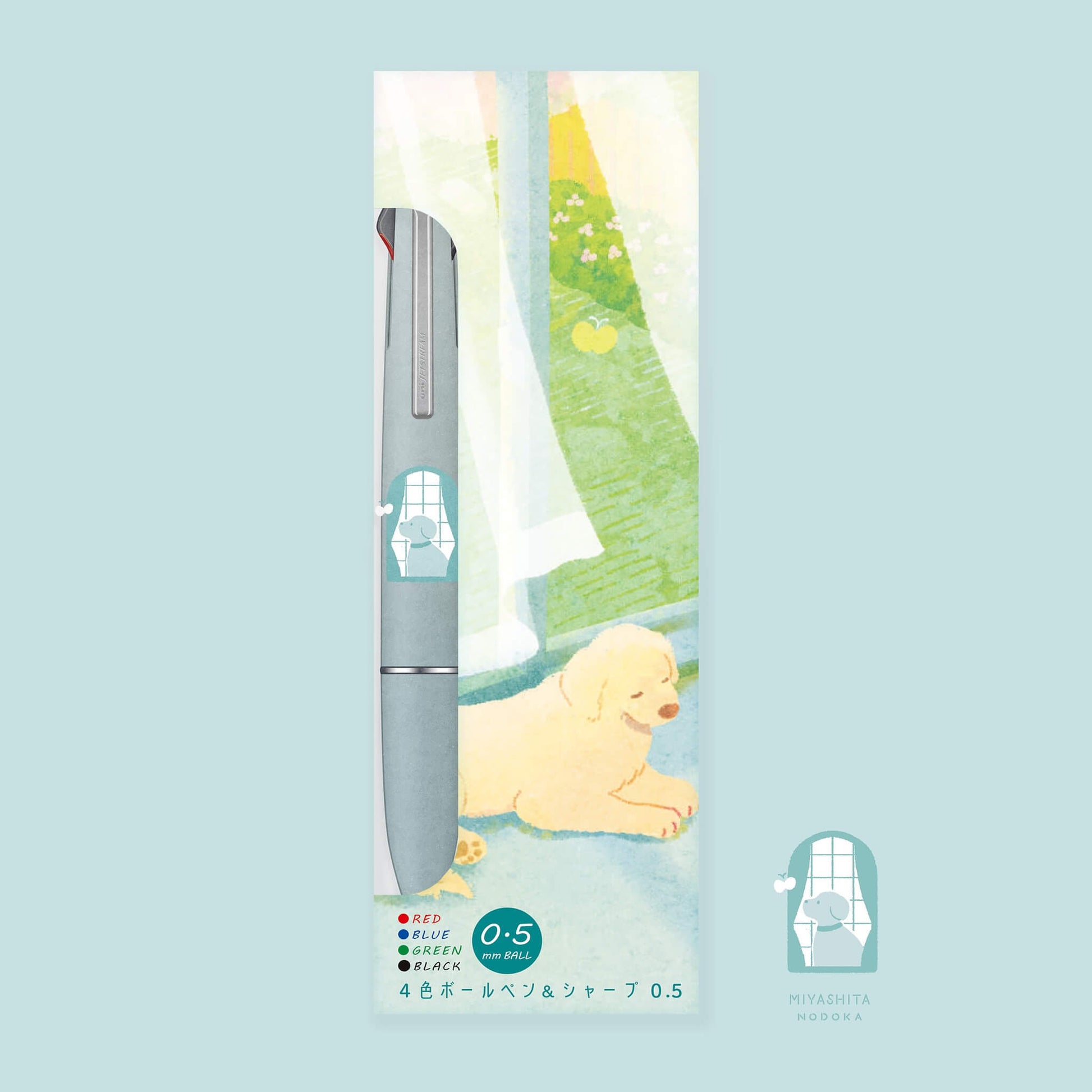 Uni Mitsubishi × Nodoka Miyashita Jetstream Lite Touch Ink 4&1 Multi Pen Limited Edition - Mist Blue - Multi - Functional Pens