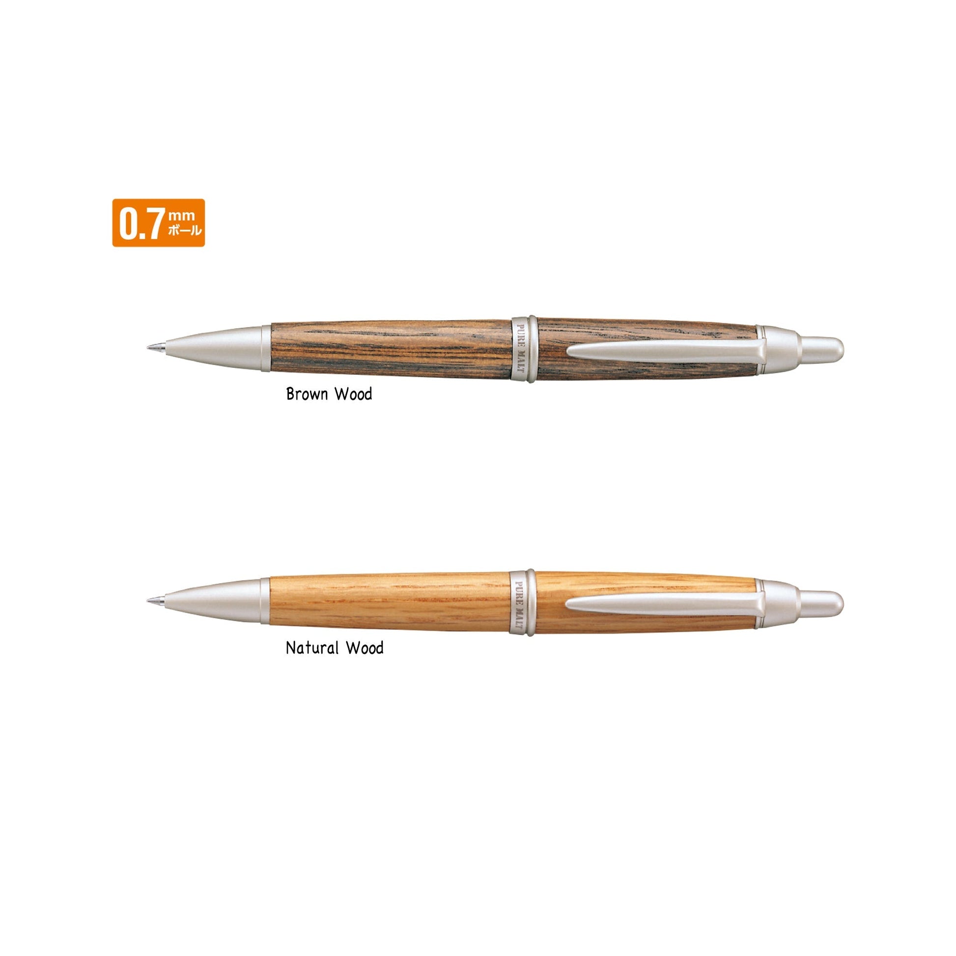 Uni Mitsubishi Pure Malt Ballpoint Pen - Natural Wood - Ballpoint Pens