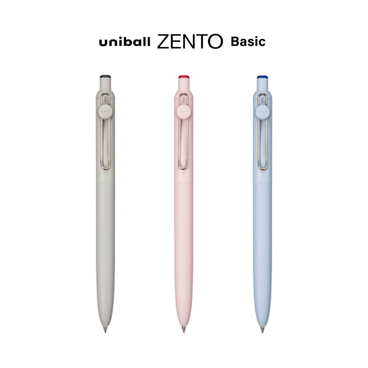 Uniball Zento Gel Pen Basic Model 0.5mm - Black - Gel & Rollerball Pens