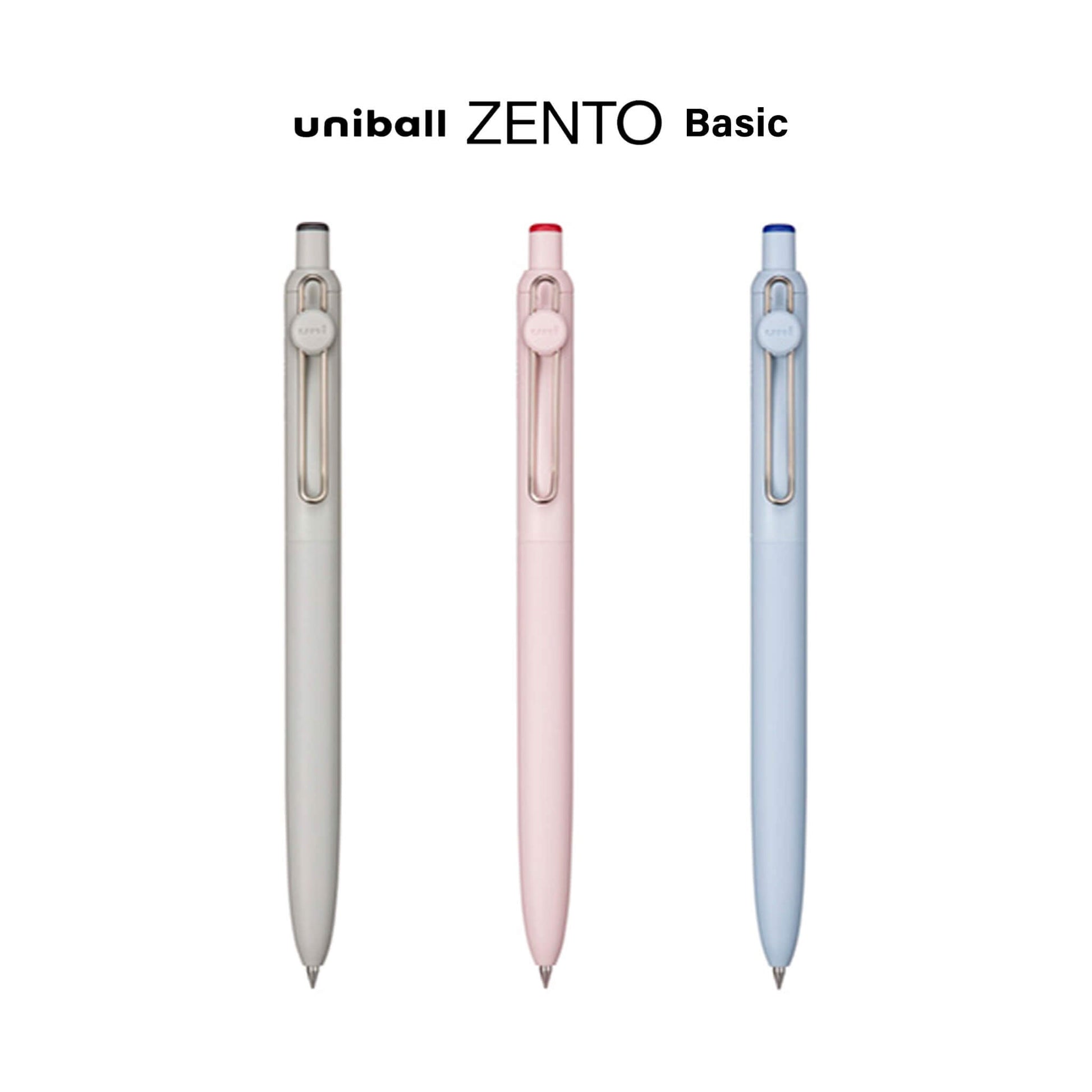 Uniball Zento Gel Pen Basic Model 0.5mm - Black - Gel & Rollerball Pens