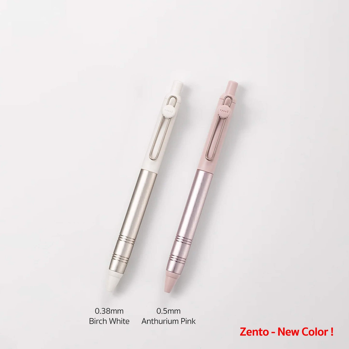 Uniball Zento Gel Pen Flow Model 0.38mm - Birch White [NEW COLOR] - Gel & Rollerball Pens