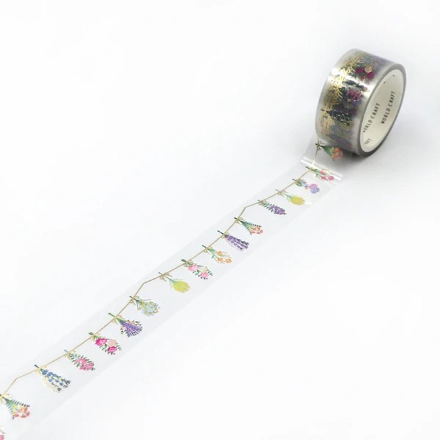 World Craft Kira Kira Clear Tape - Dried Flower - PET Film Tapes