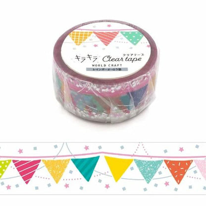 World Craft Kira Kira Clear Tape - Flag - PET Film Tapes