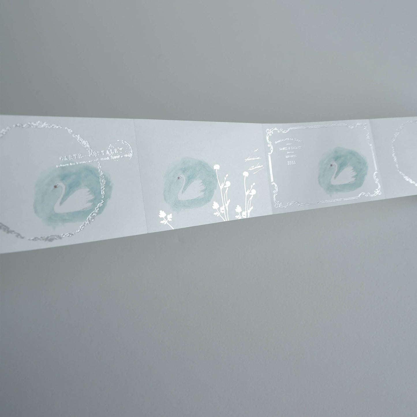 Yohaku Foil - Stamped Roll Sticky Notes RH - 001 Swan - Sticky Notes