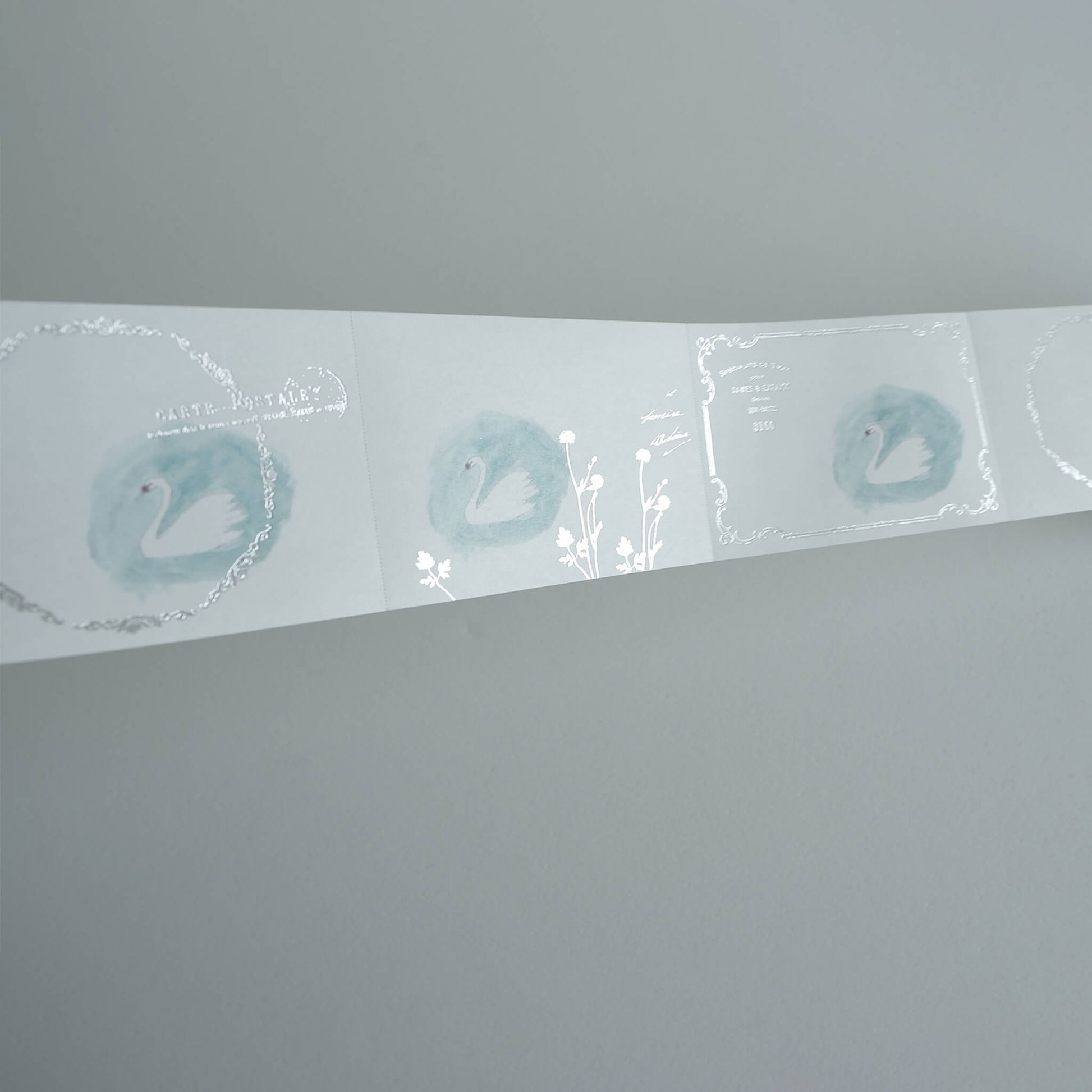 Yohaku Foil - Stamped Roll Sticky Notes RH - 001 Swan - Sticky Notes