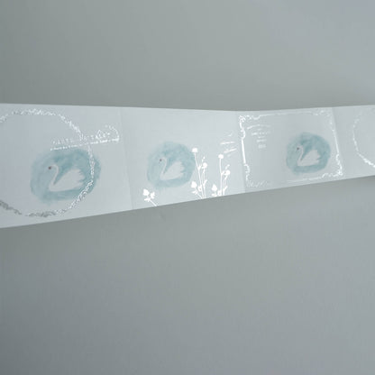 Yohaku Foil - Stamped Roll Sticky Notes RH - 001 Swan - Sticky Notes