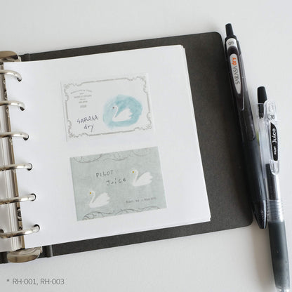 Yohaku Foil - Stamped Roll Sticky Notes RH - 002 Snow Flower - Sticky Notes