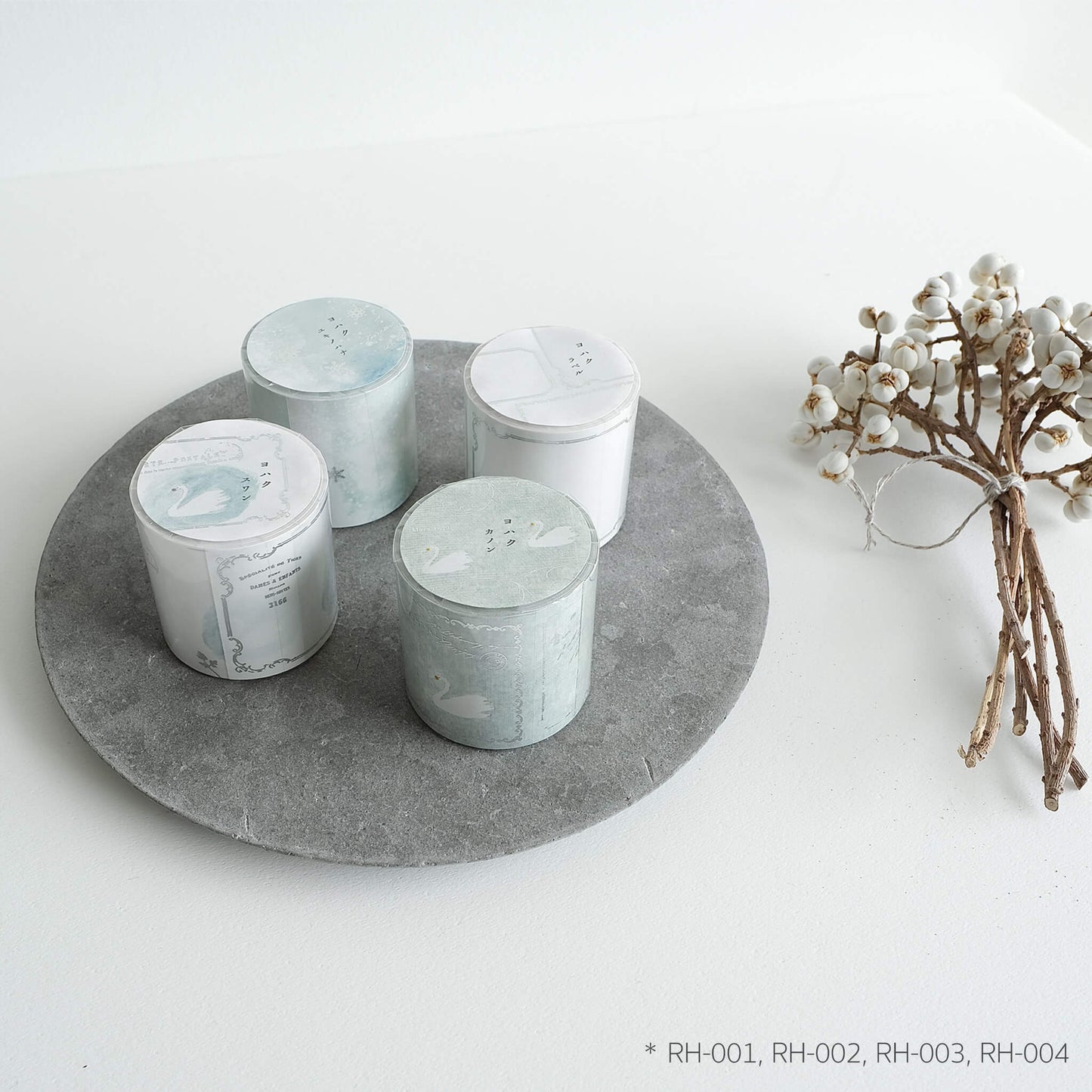 Yohaku Foil - Stamped Roll Sticky Notes RH - 002 Snow Flower - Sticky Notes