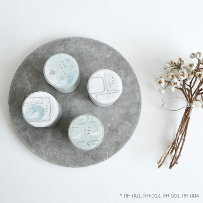 Yohaku Foil - Stamped Roll Sticky Notes RH - 002 Snow Flower - Sticky Notes