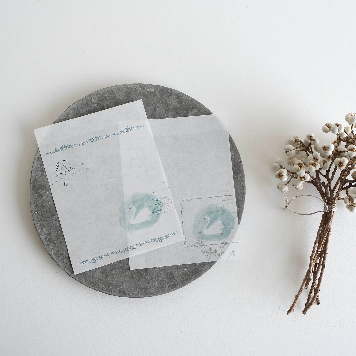 Yohaku Memo Pad M - 195 Swan - Memo Pads