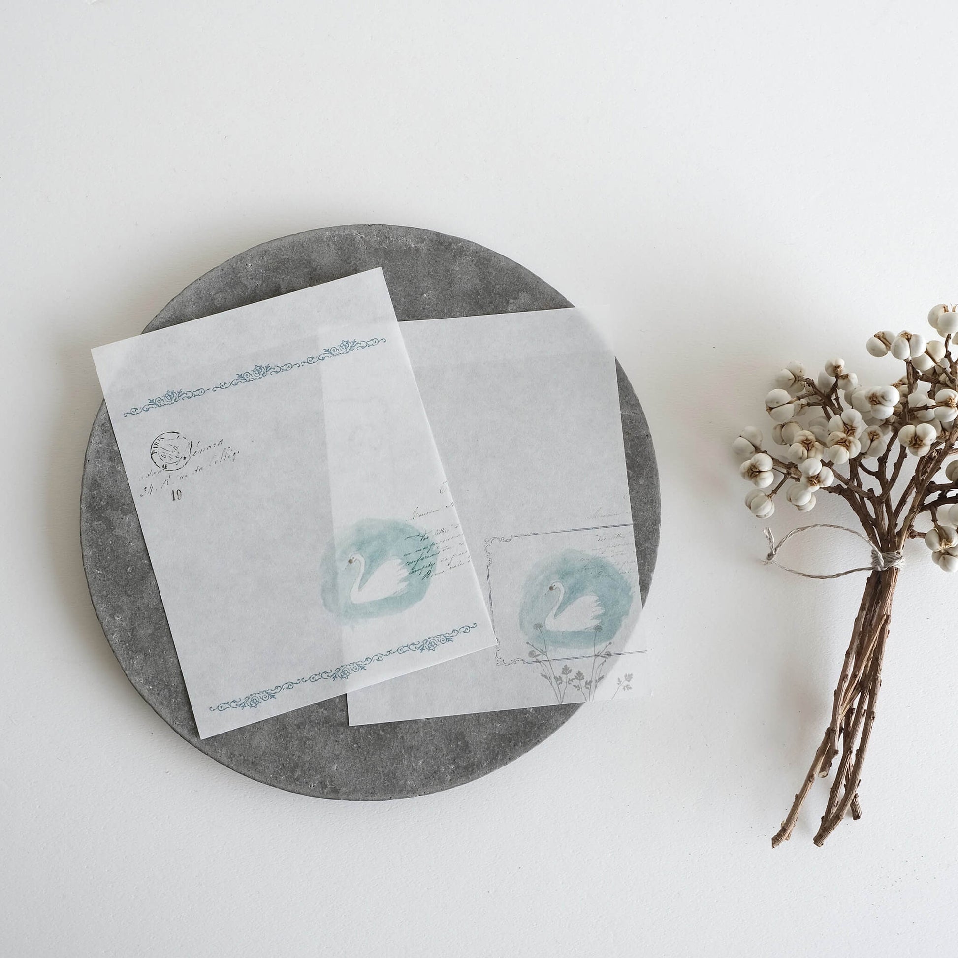 Yohaku Memo Pad M - 195 Swan - Memo Pads