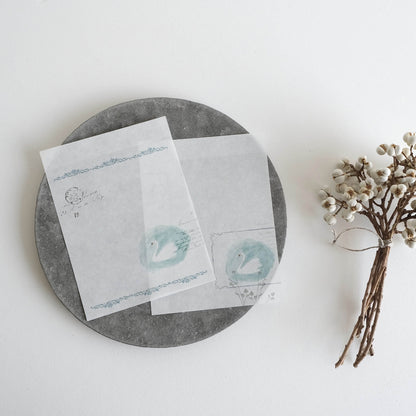 Yohaku Memo Pad M - 195 Swan - Memo Pads