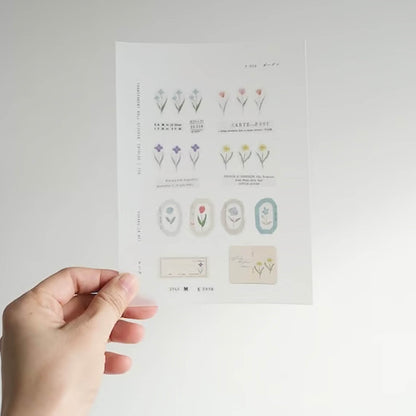 Yohaku Roll Sticker P - 009 Garden - Roll Stickers