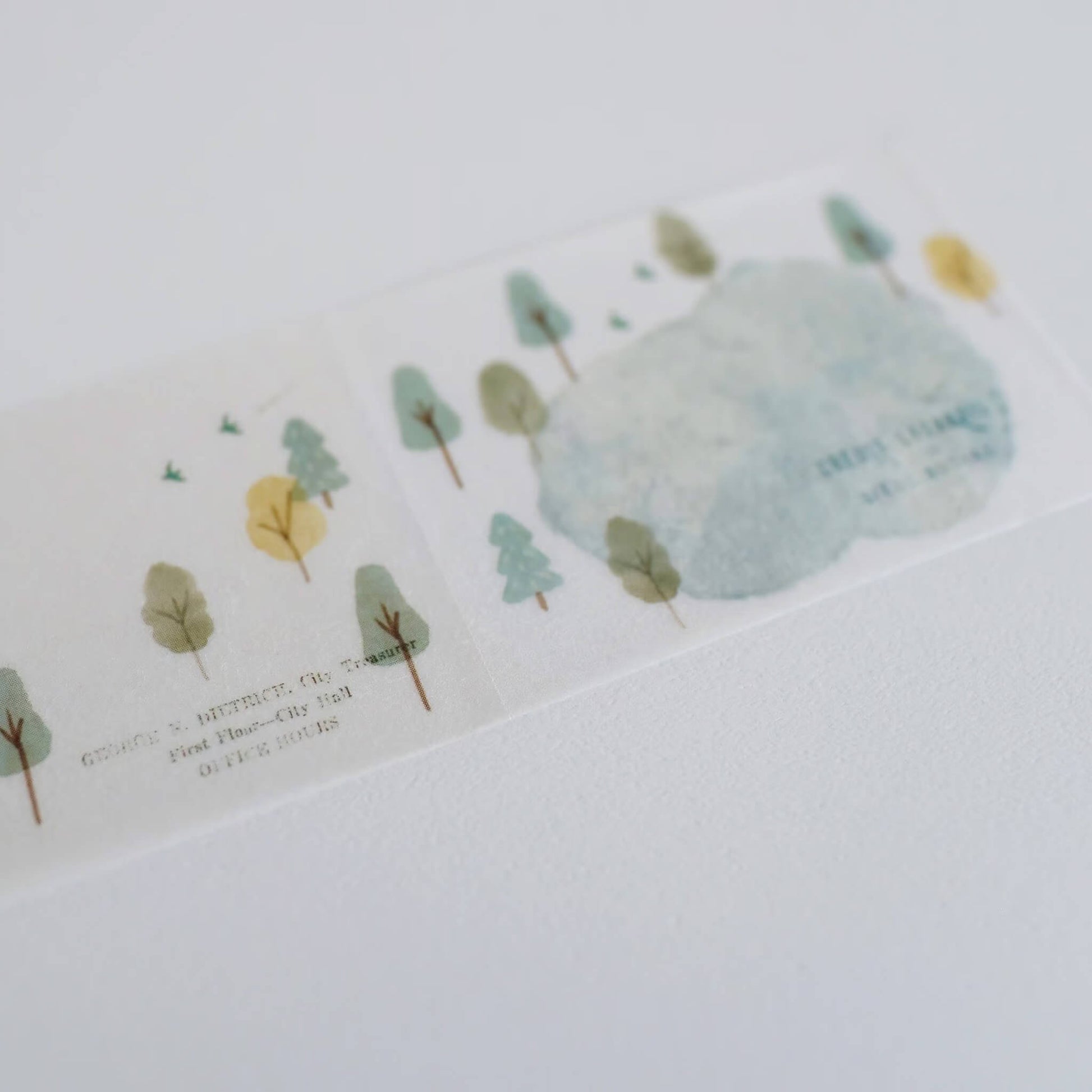 Yohaku Tracing Paper Roll Sticky Notes R - 010 Hiking - Sticky Notes