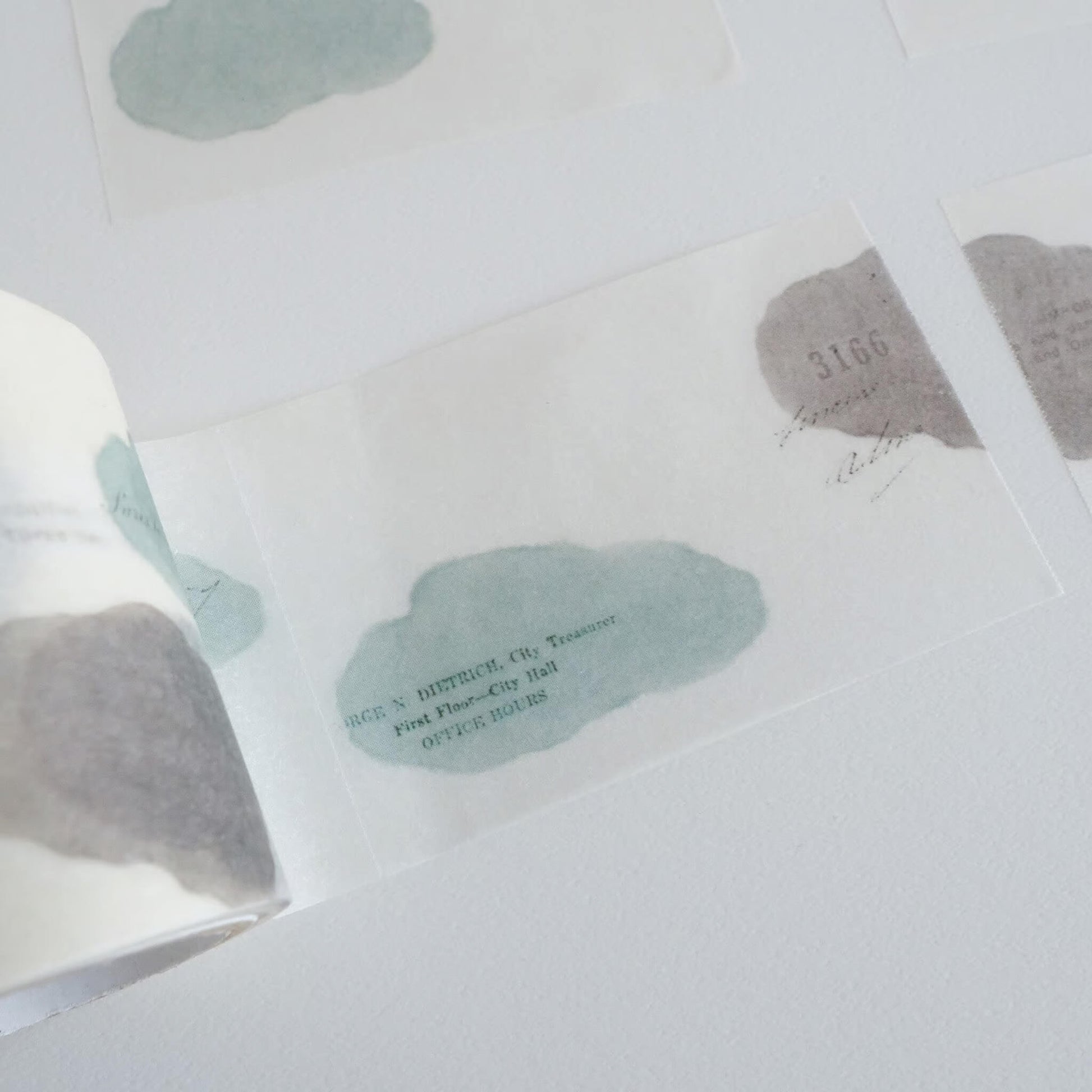 Yohaku Tracing Paper Roll Sticky Notes R - 011 Tabi no Sora - Sticky Notes