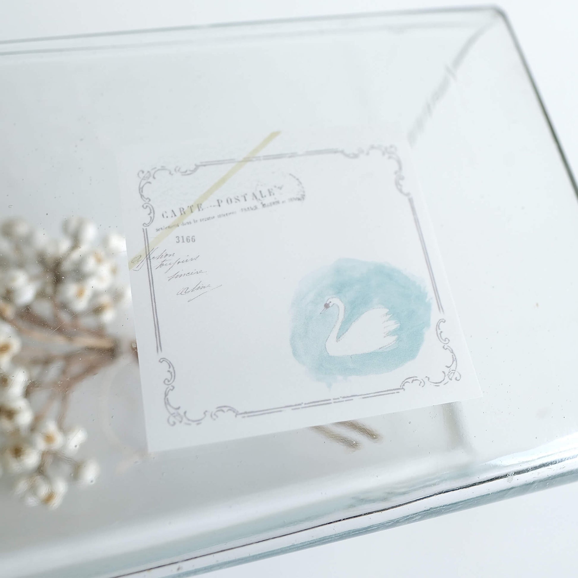 Yohaku Tracing Paper Sticky Notes M - 192 Swan - Sticky Notes