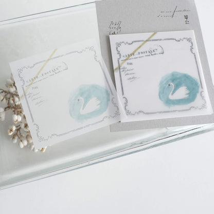 Yohaku Tracing Paper Sticky Notes M - 192 Swan - Sticky Notes