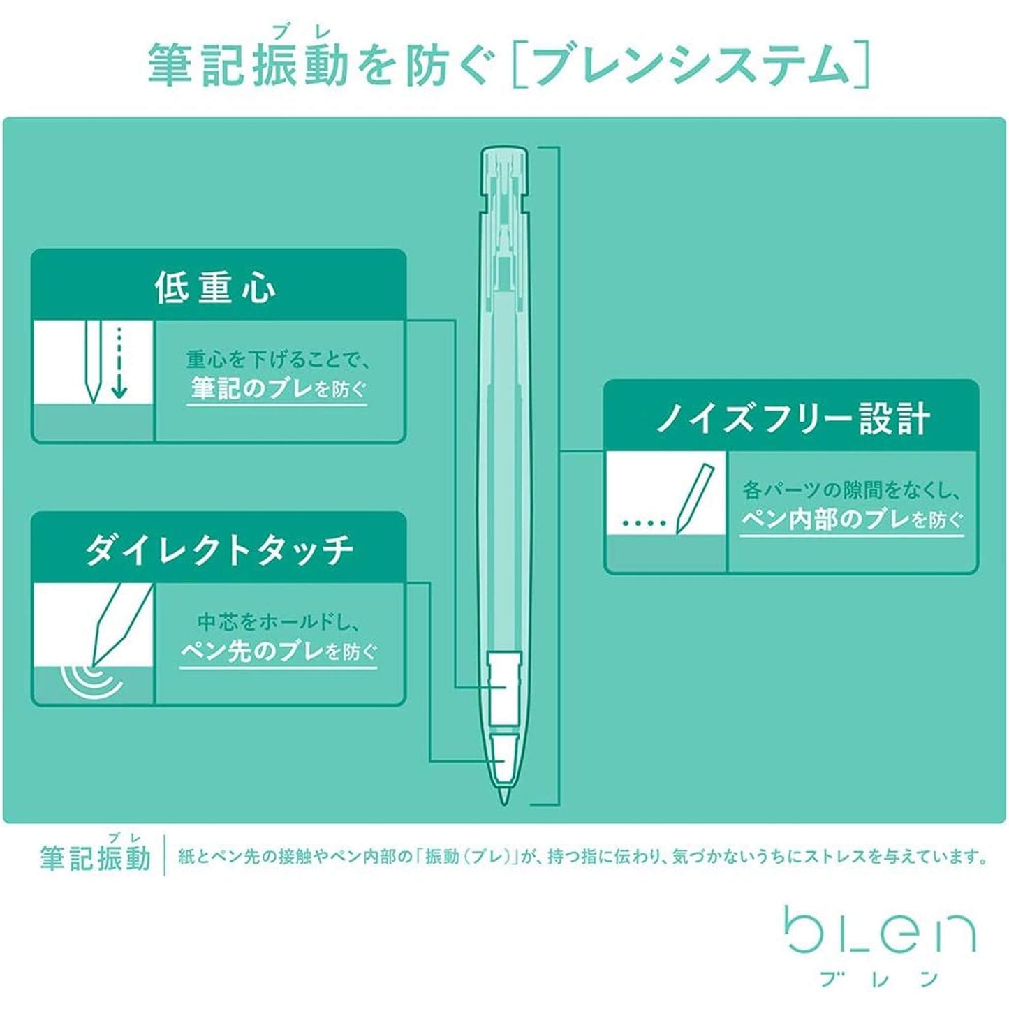Zebra bLen Ballpoint Pen 0.7mm - White - Ballpoint Pens