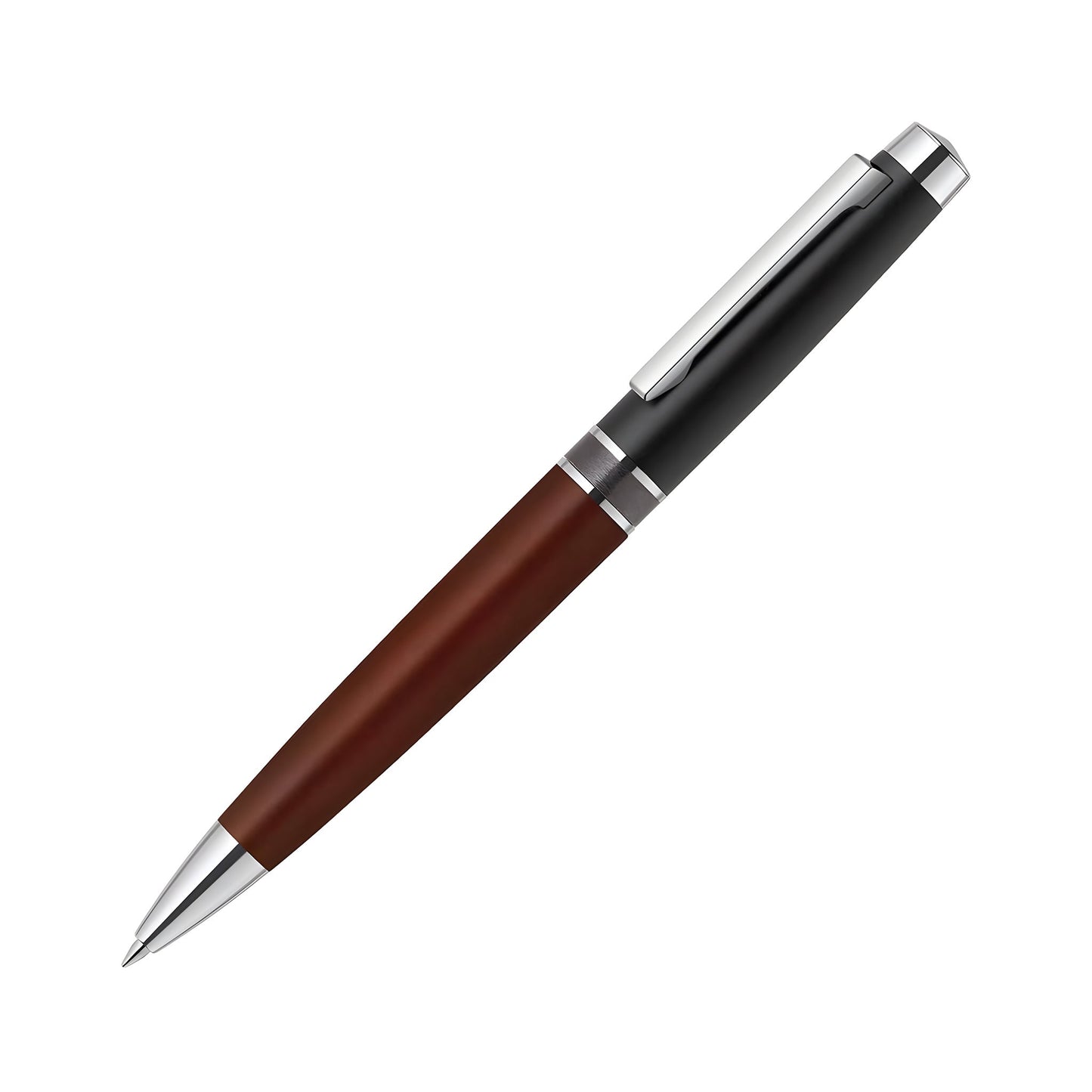 Zebra Filare Wood Ballpoint Pen Twist Type - Wood / Black - Ballpoint Pens