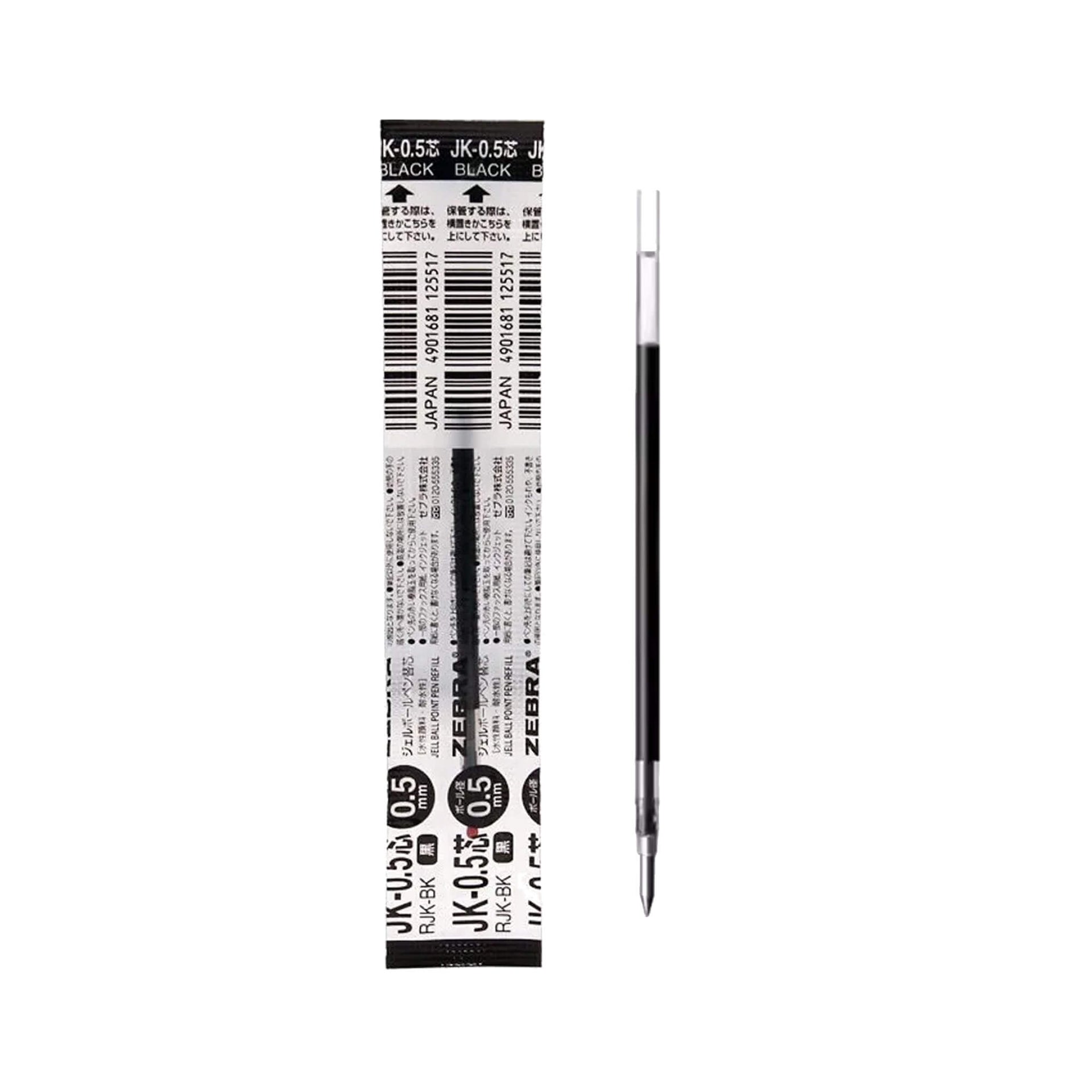 Black Ink Jk Refill Zebra Pen G-301 JK Gel Stainless Steel Pen