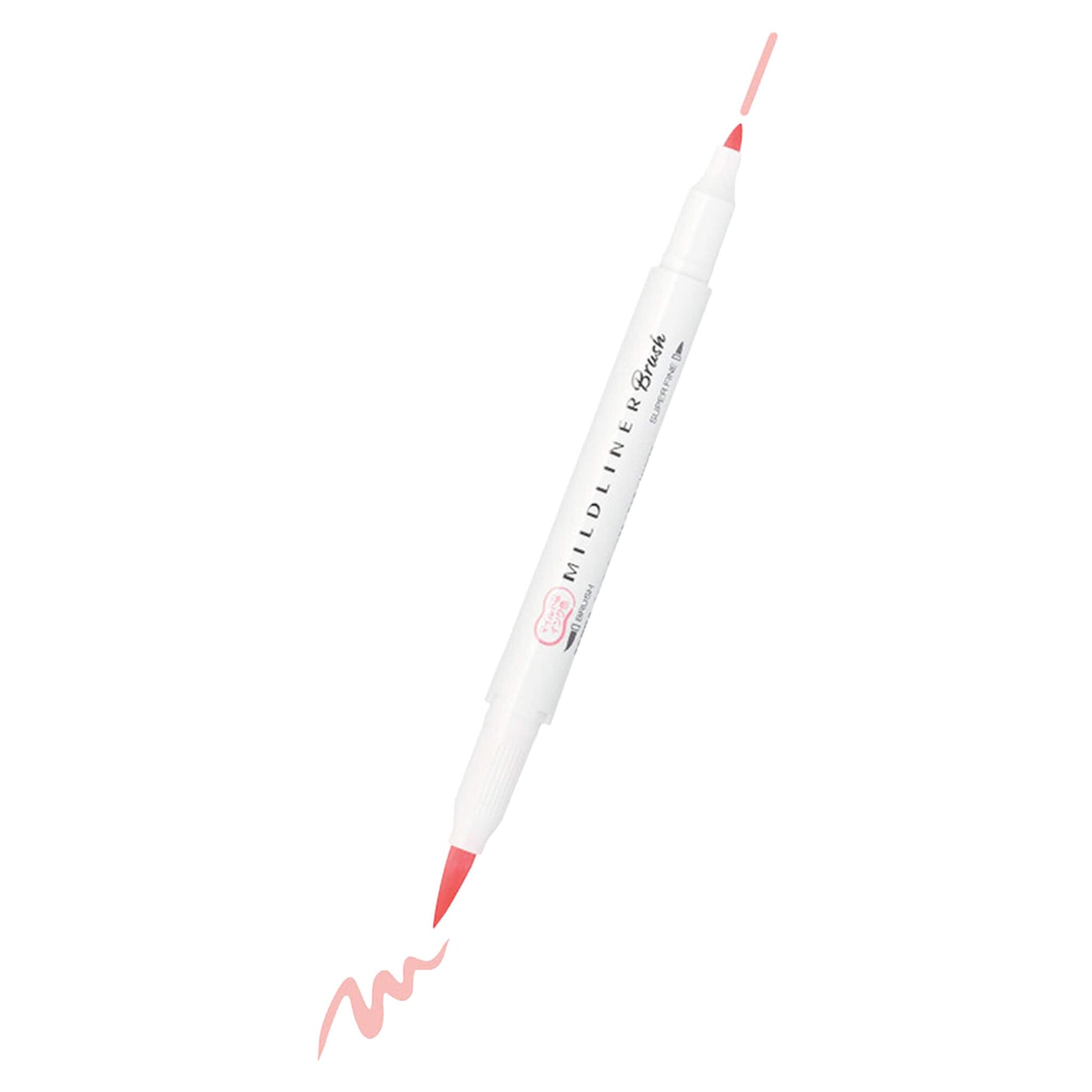 Zebra Mildliner Brush Pen - Friendly Mild Colors - Mild Coral Pink - Brush Pens